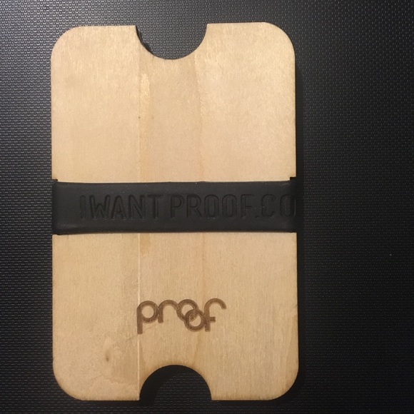 Wooden slab wallet. It floats! - Picture 5 of 6